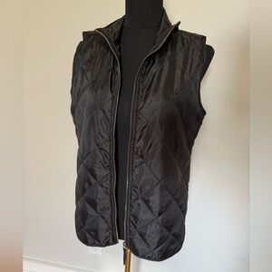 Mud Pie Black Quilted Vest